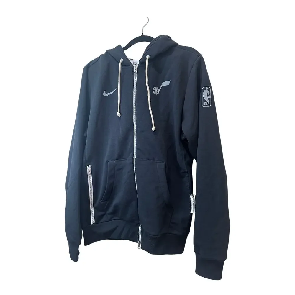 Nike NWT Utah Jazz NBA Standard Issue Full Zip Jacket Hooded Dri Fit Sz S Mens